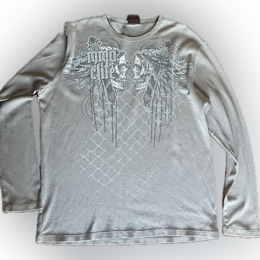 Vintage Y2K MMA Elite Men’s Long Sleeve Thermal Shirt